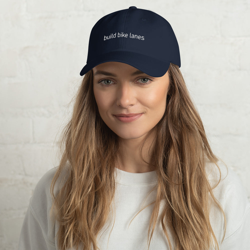 Build Bike Lanes Dad Hat