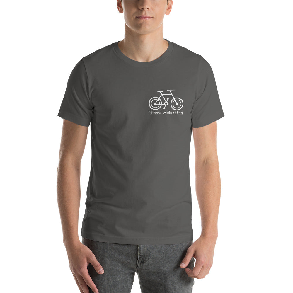 Happier While Riding Unisex T-shirt