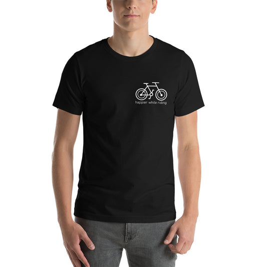 Happier While Riding Unisex T-shirt