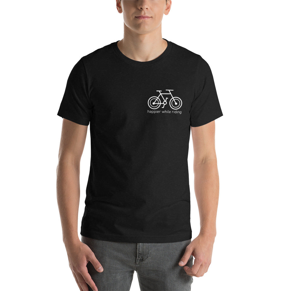 Happier While Riding Unisex T-shirt