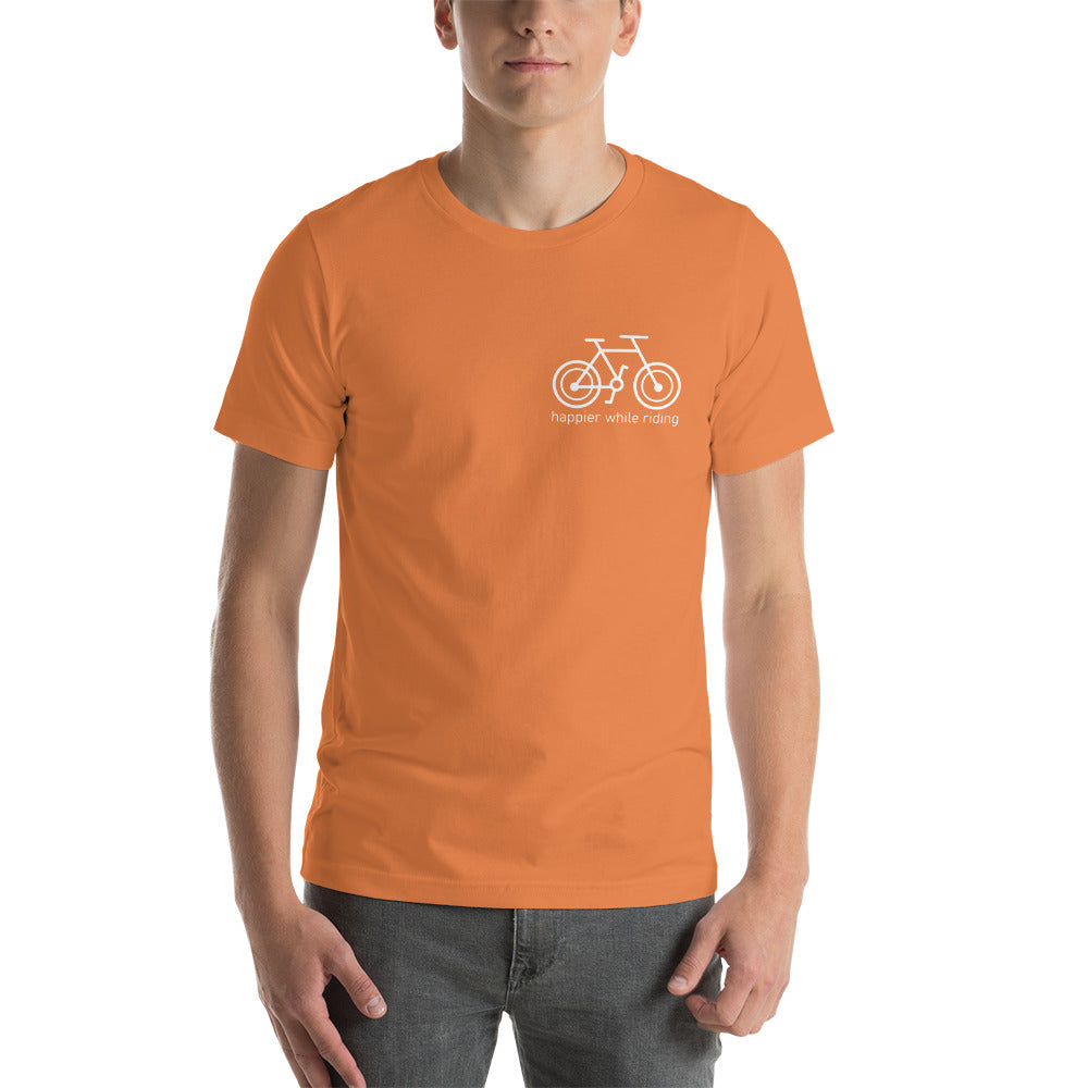 Happier While Riding Unisex T-shirt