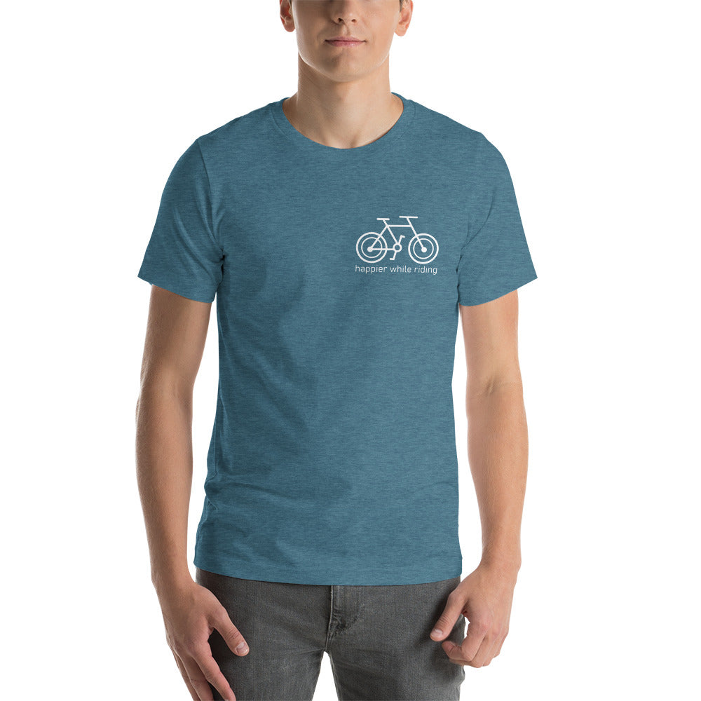 Happier While Riding Unisex T-shirt